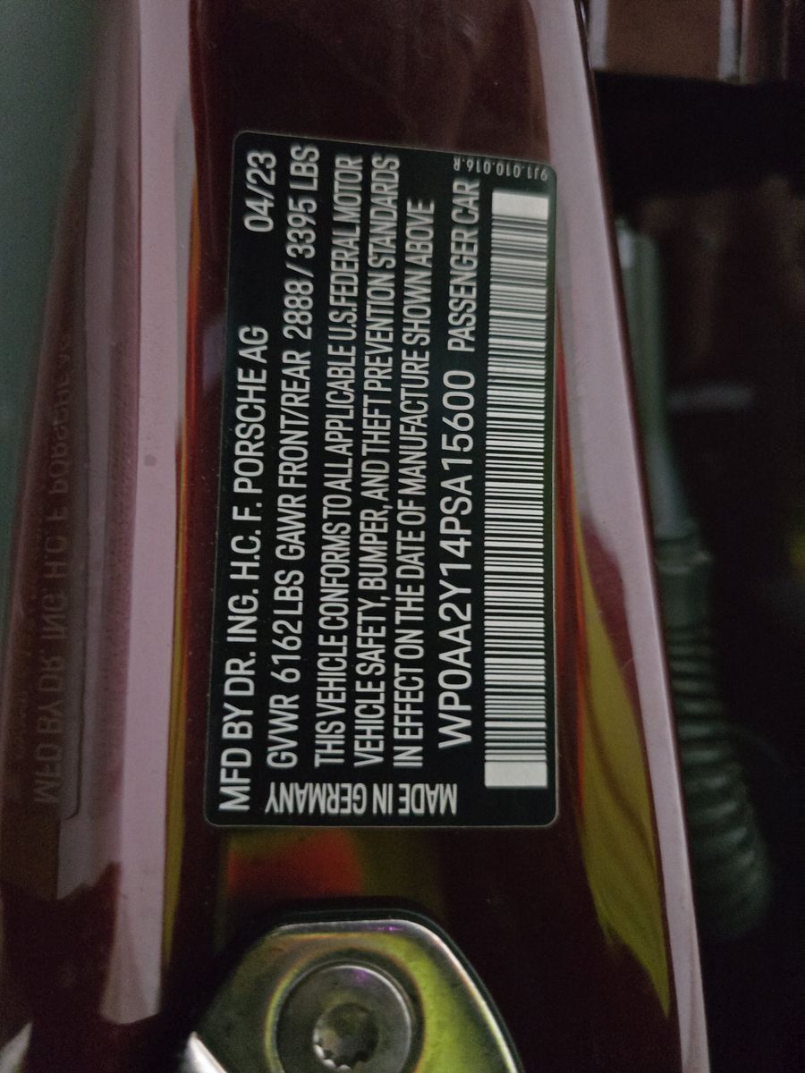 2023 Porsche Taycan Base RWD