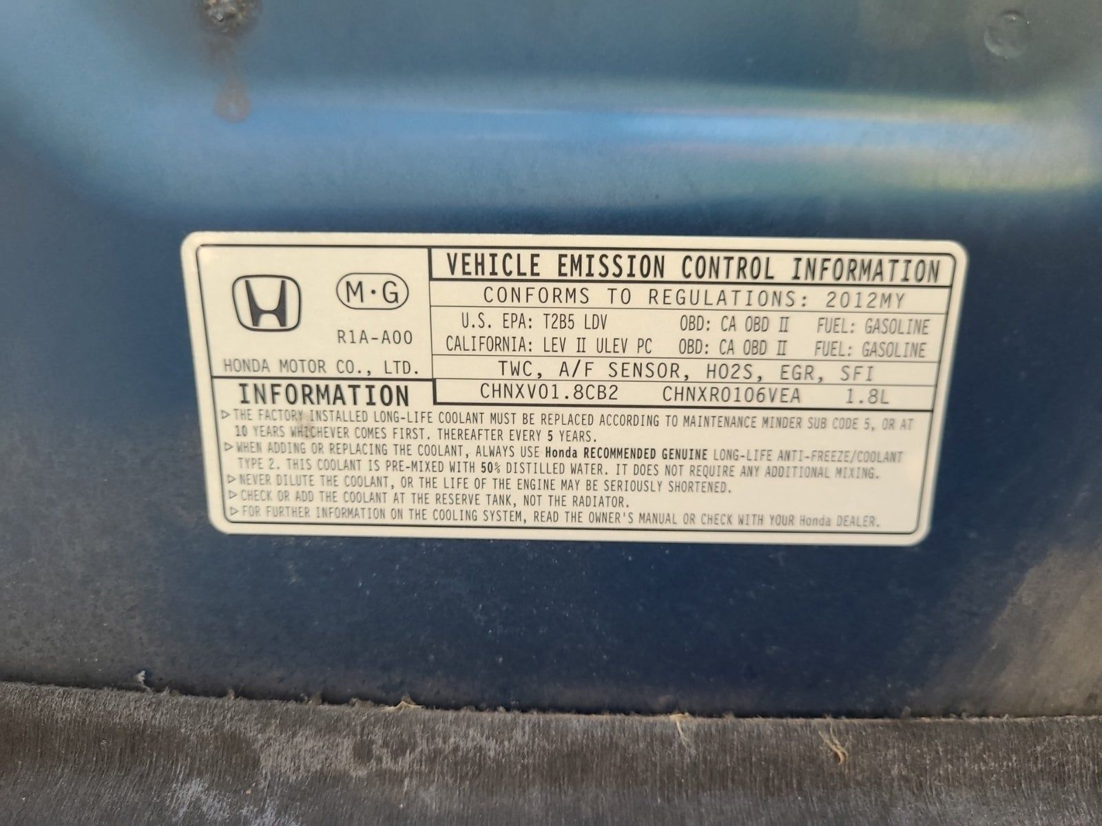 2012 Honda Civic EX FWD