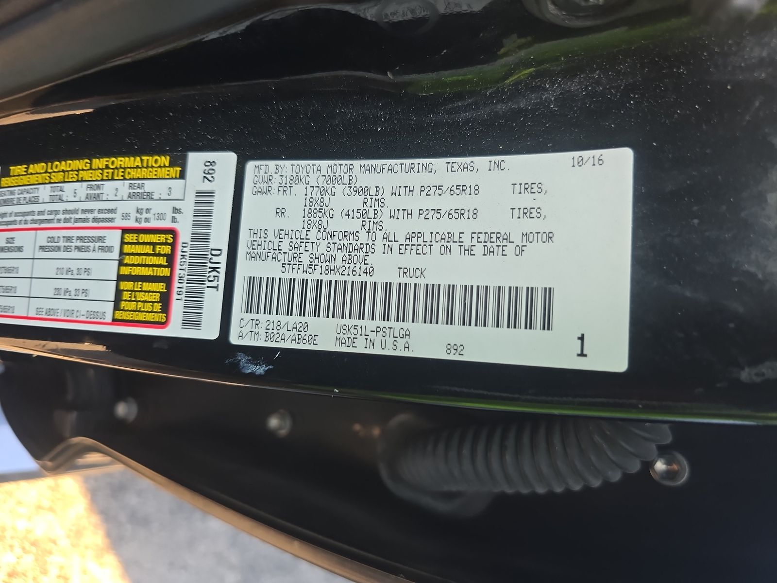 2017 Toyota Tundra Limited FWD