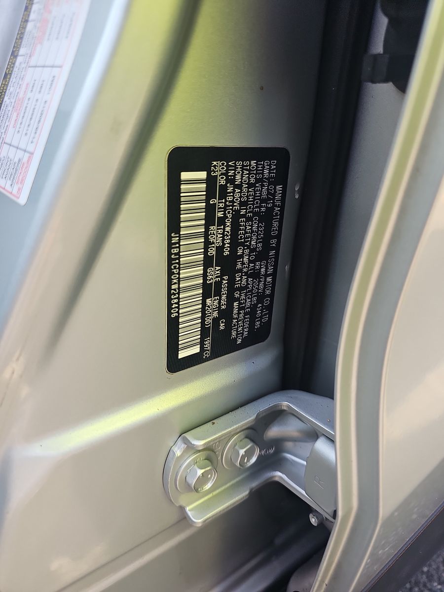 2019 Nissan Rogue Sport S FWD