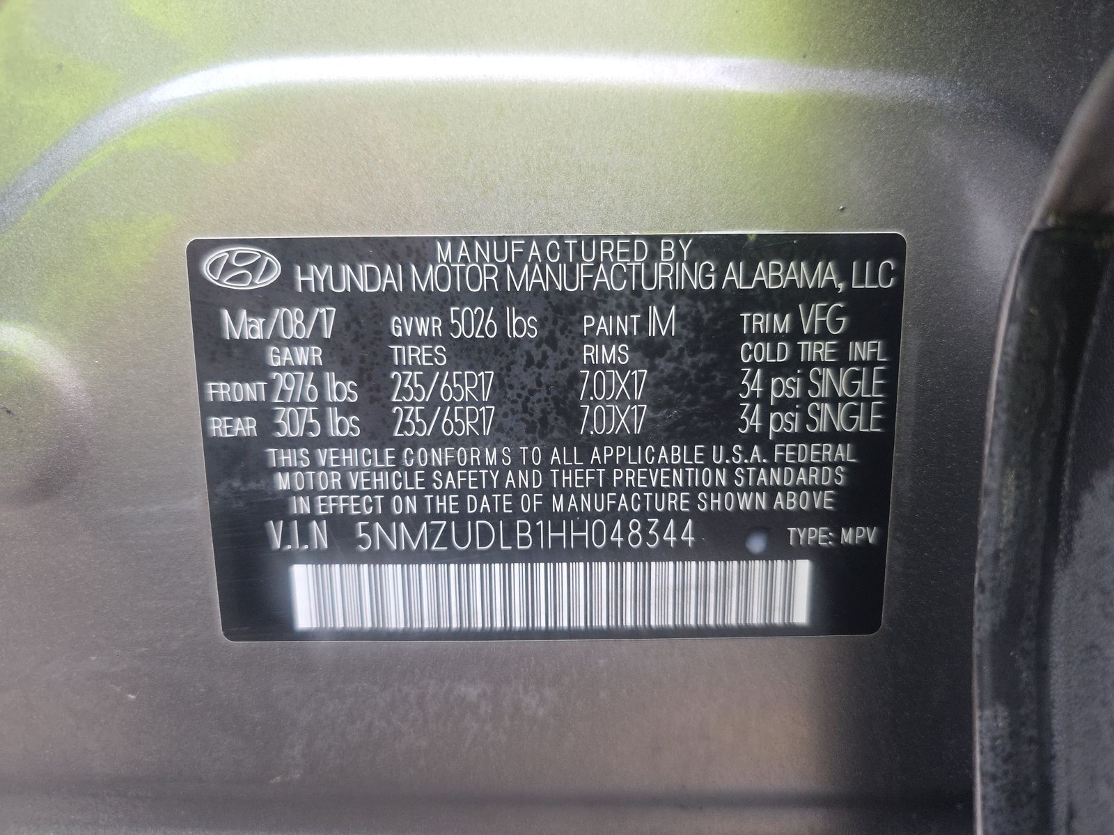 2017 Hyundai Santa Fe Sport Base AWD