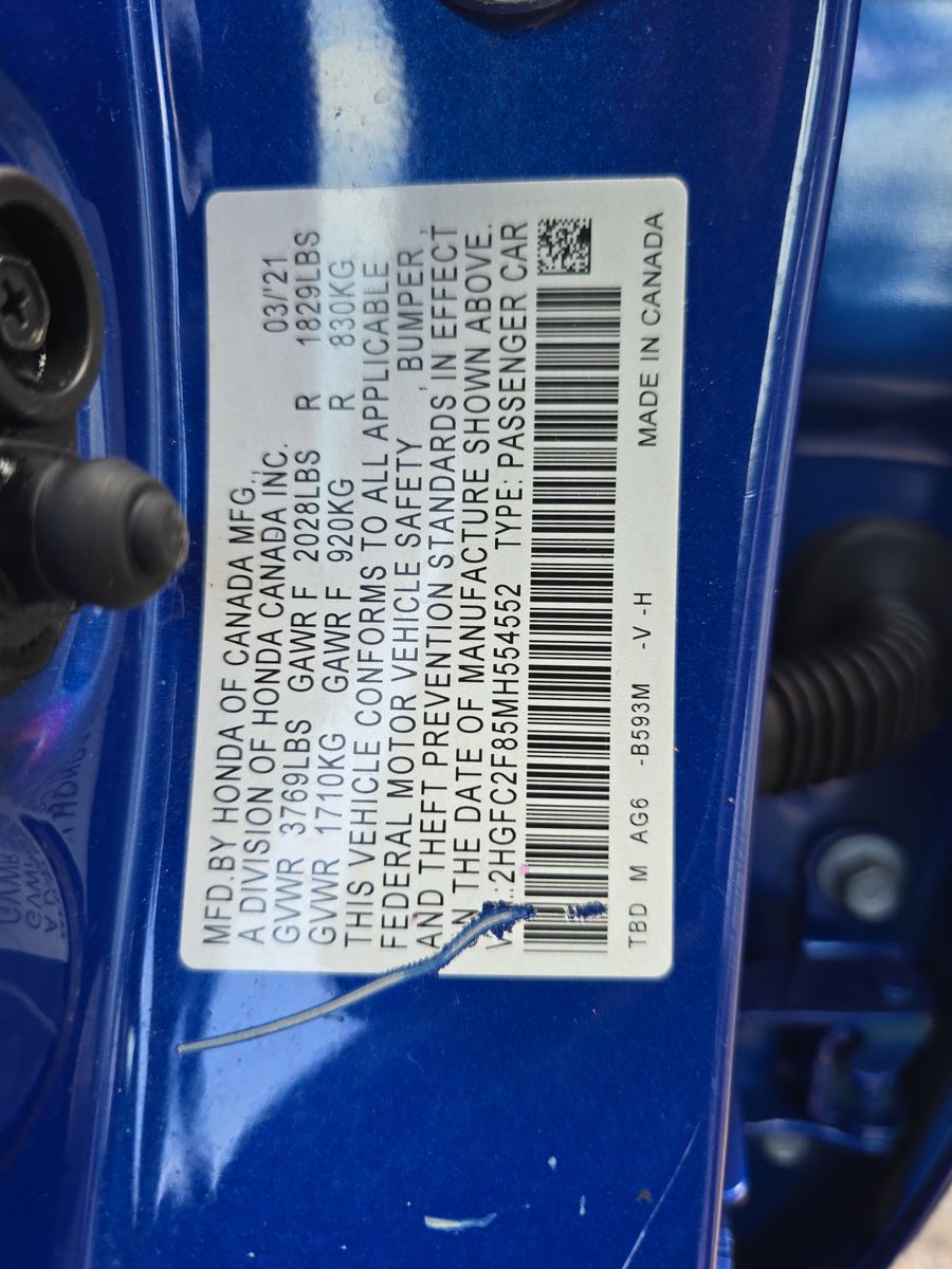 2021 Honda Civic Sport FWD