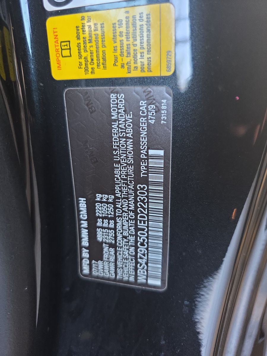 2018 BMW M4 Base RWD