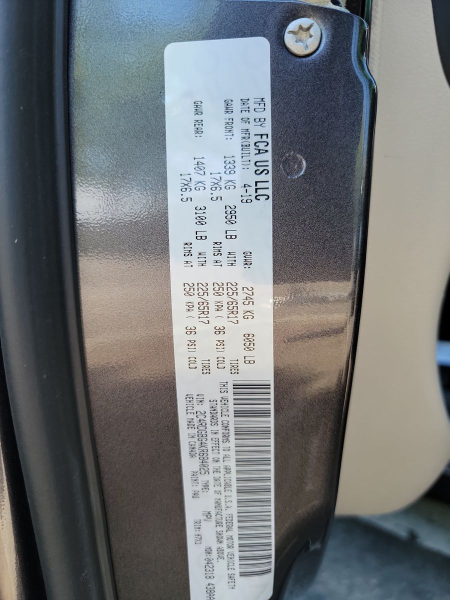 2019 Dodge Grand Caravan SE FWD