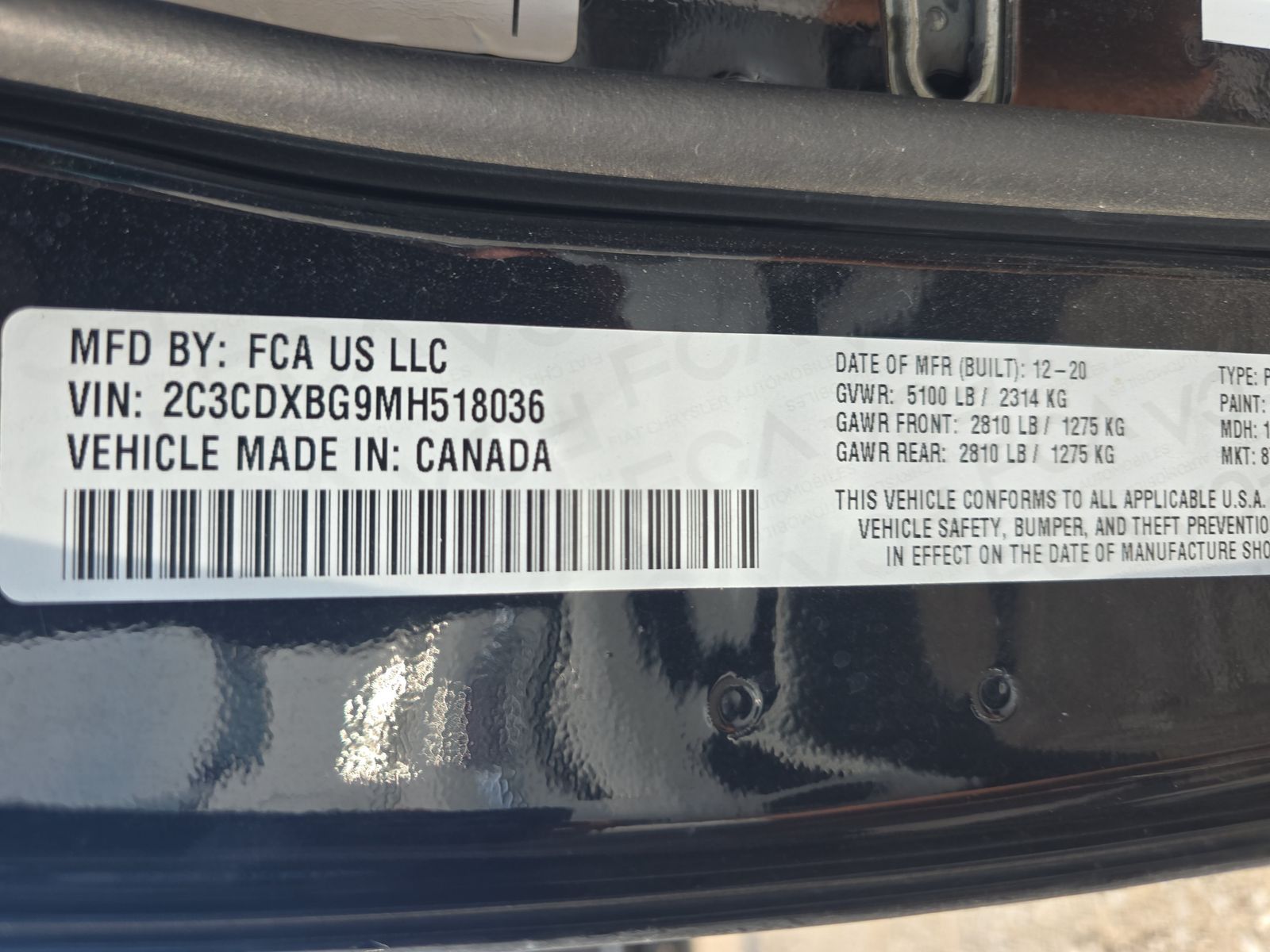 2021 Dodge Charger SXT RWD