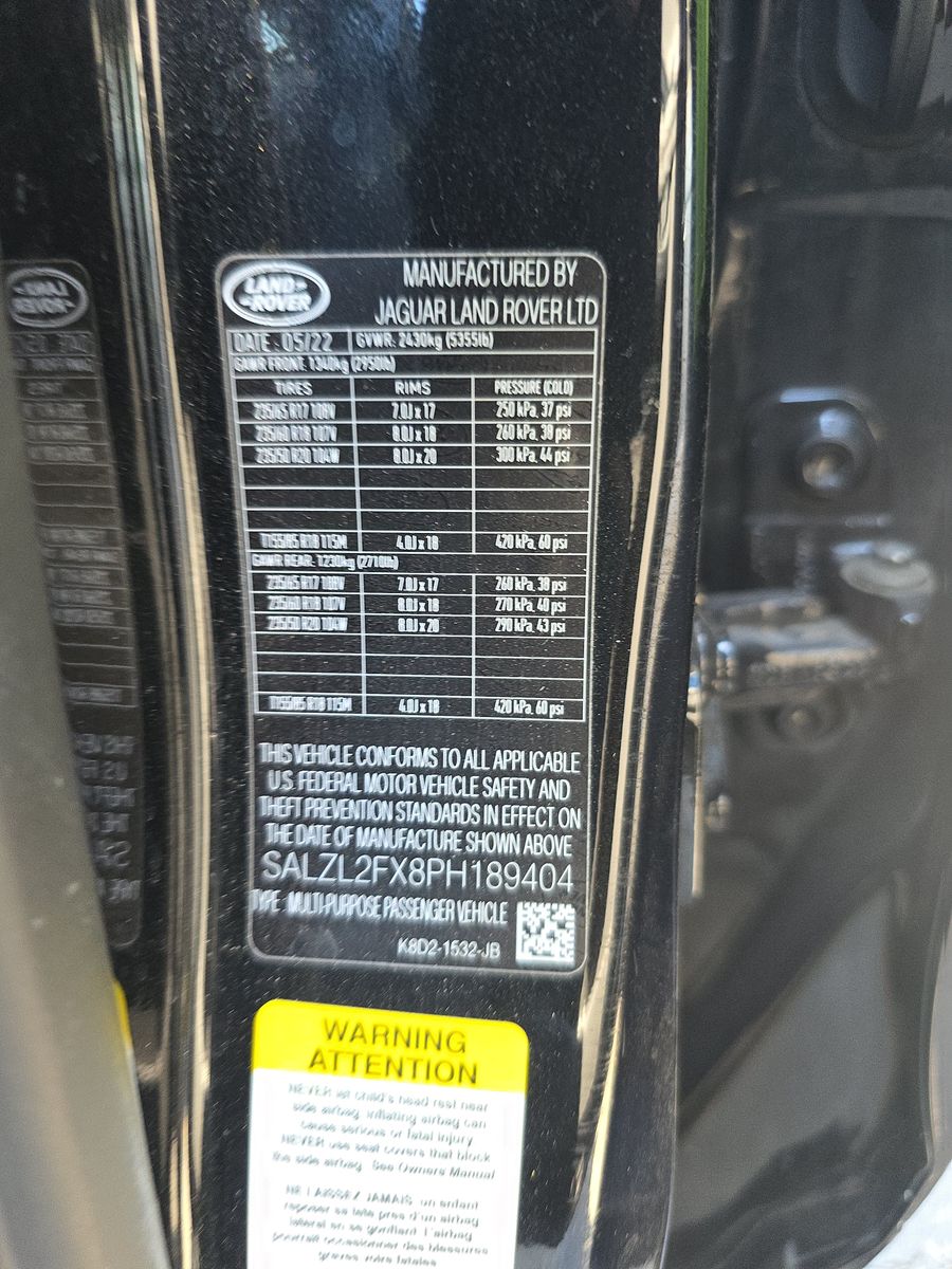 2023 Land Rover Range Rover Evoque R-Dynamic SE AWD