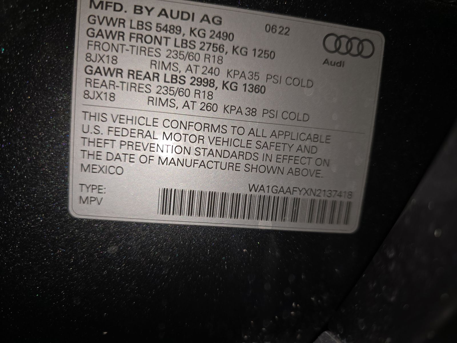 2022 Audi Q5 S line Premium AWD