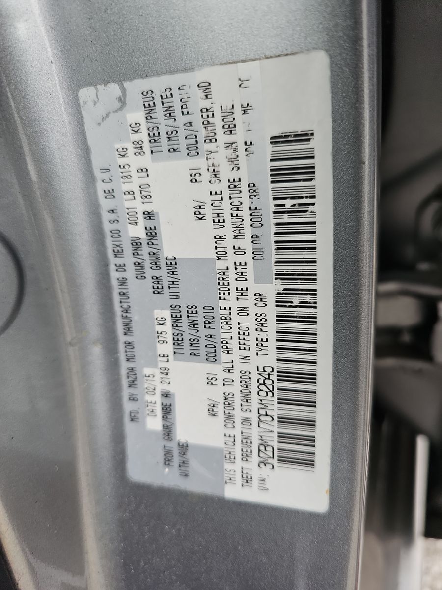 2015 MAZDA MAZDA3 i Touring FWD