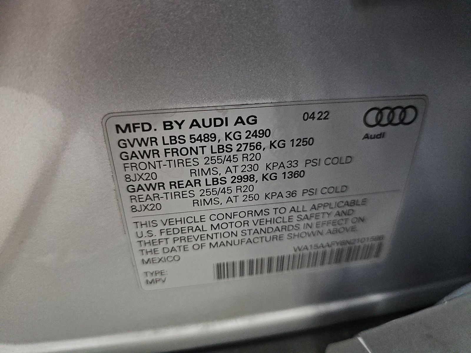 2022 Audi Q5 S line Premium Plus AWD