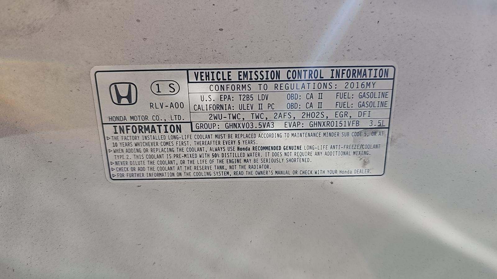 2016 Honda Pilot Touring FWD