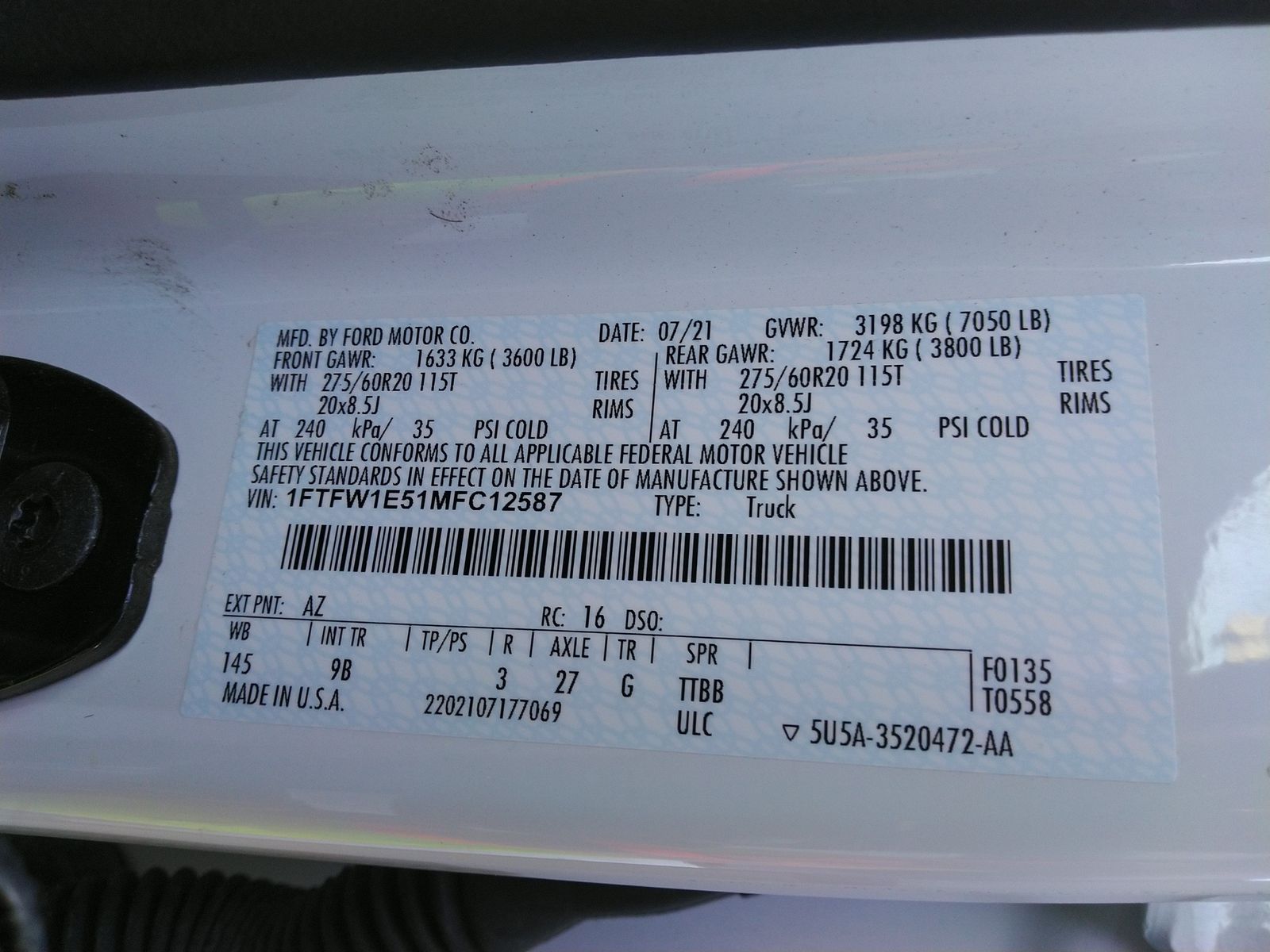 2021 Ford F-150 Platinum AWD