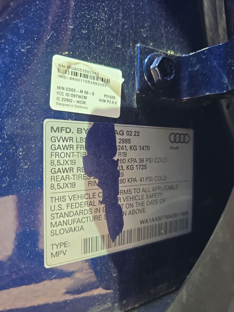2022 Audi Q7 Premium AWD