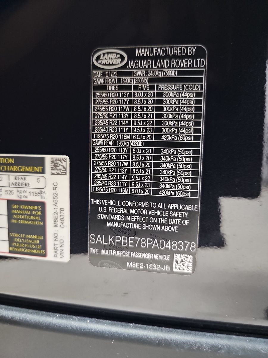 2023 Land Rover Range Rover SE LWB AWD