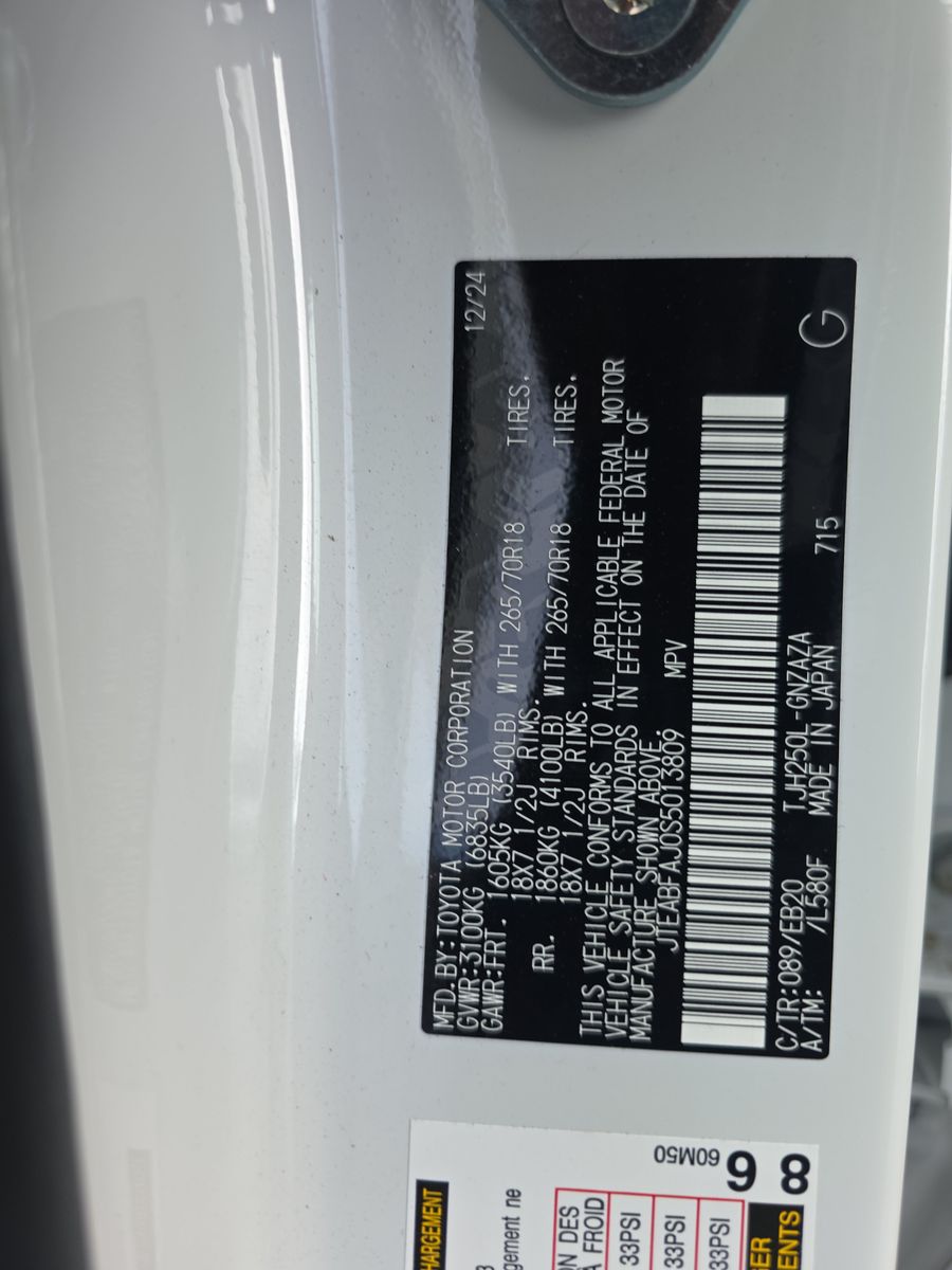 2025 Toyota Land Cruiser Base AWD