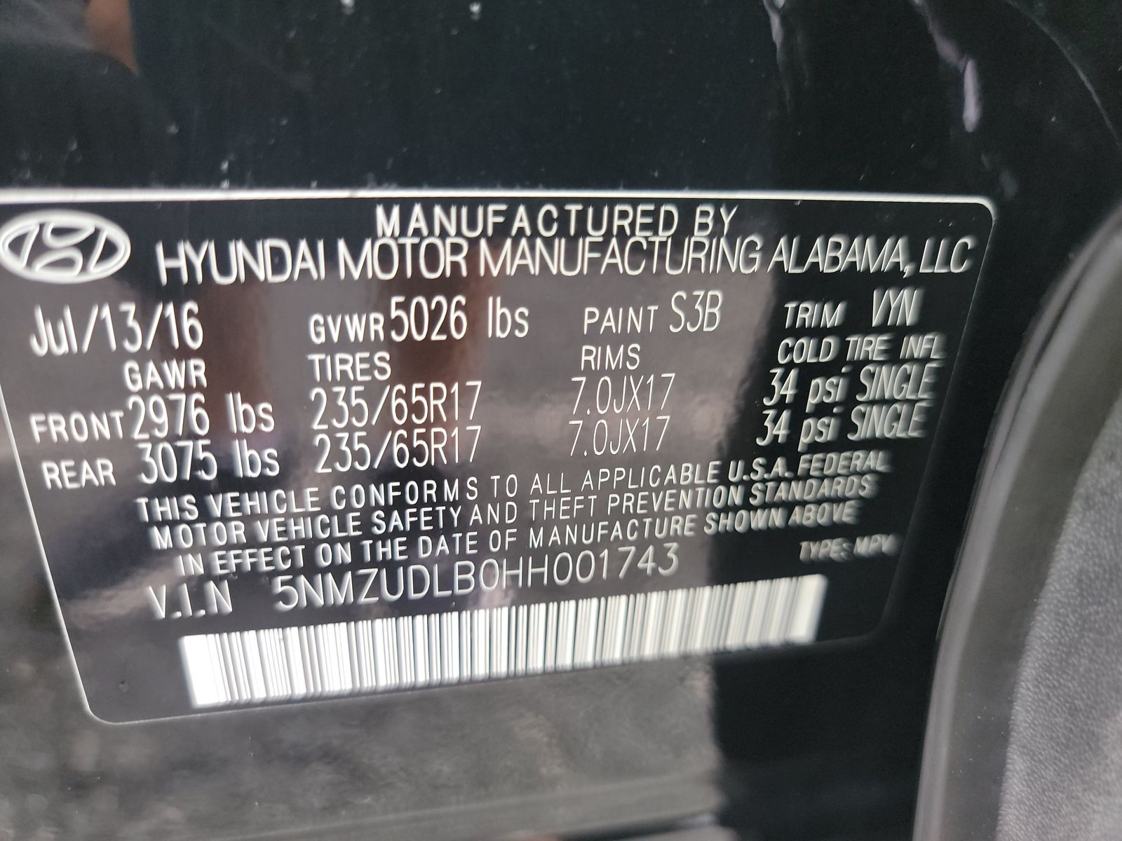 2017 Hyundai Santa Fe Sport Base AWD