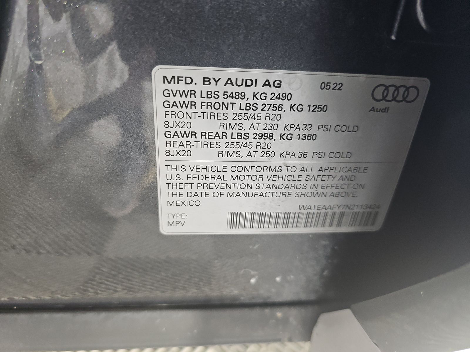 2022 Audi Q5 S line Premium Plus AWD