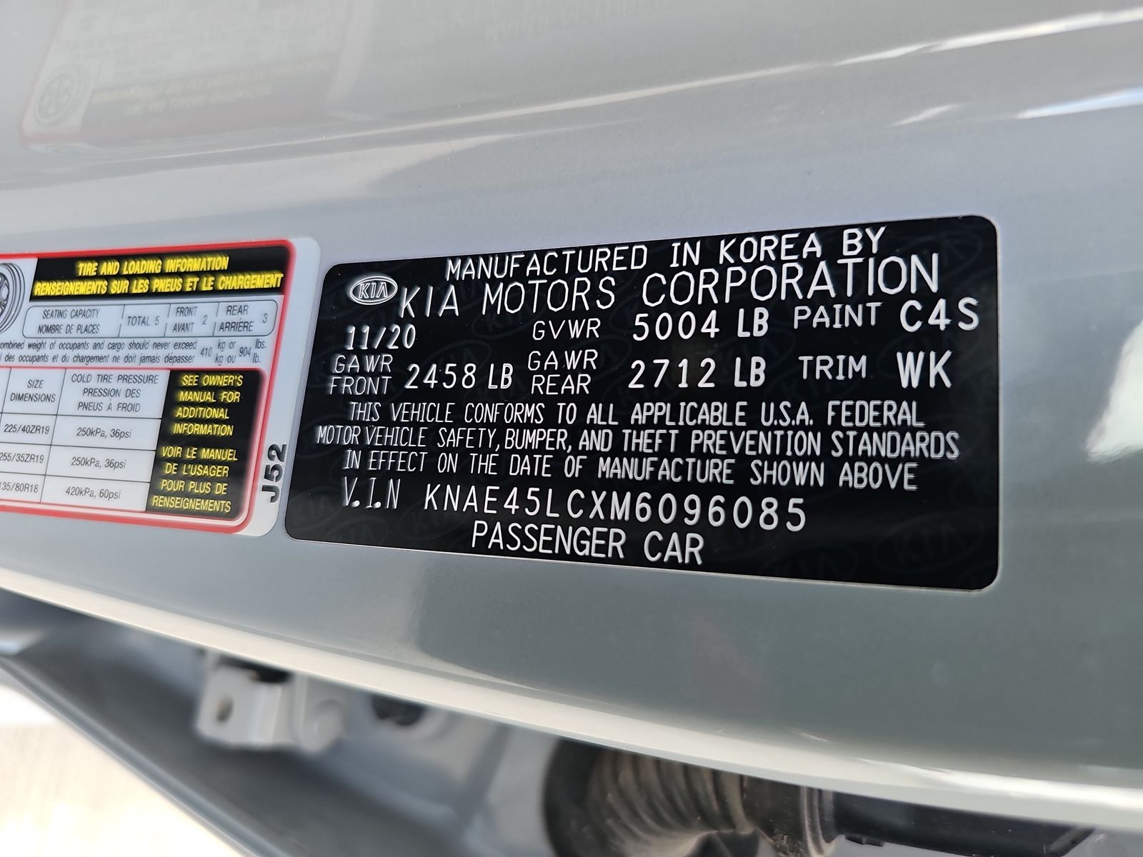 2021 Kia Stinger GT1 RWD