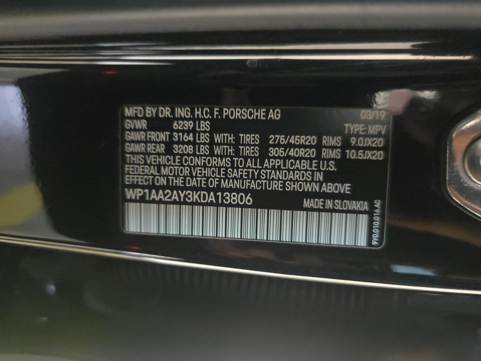 2019 Porsche Cayenne Base AWD