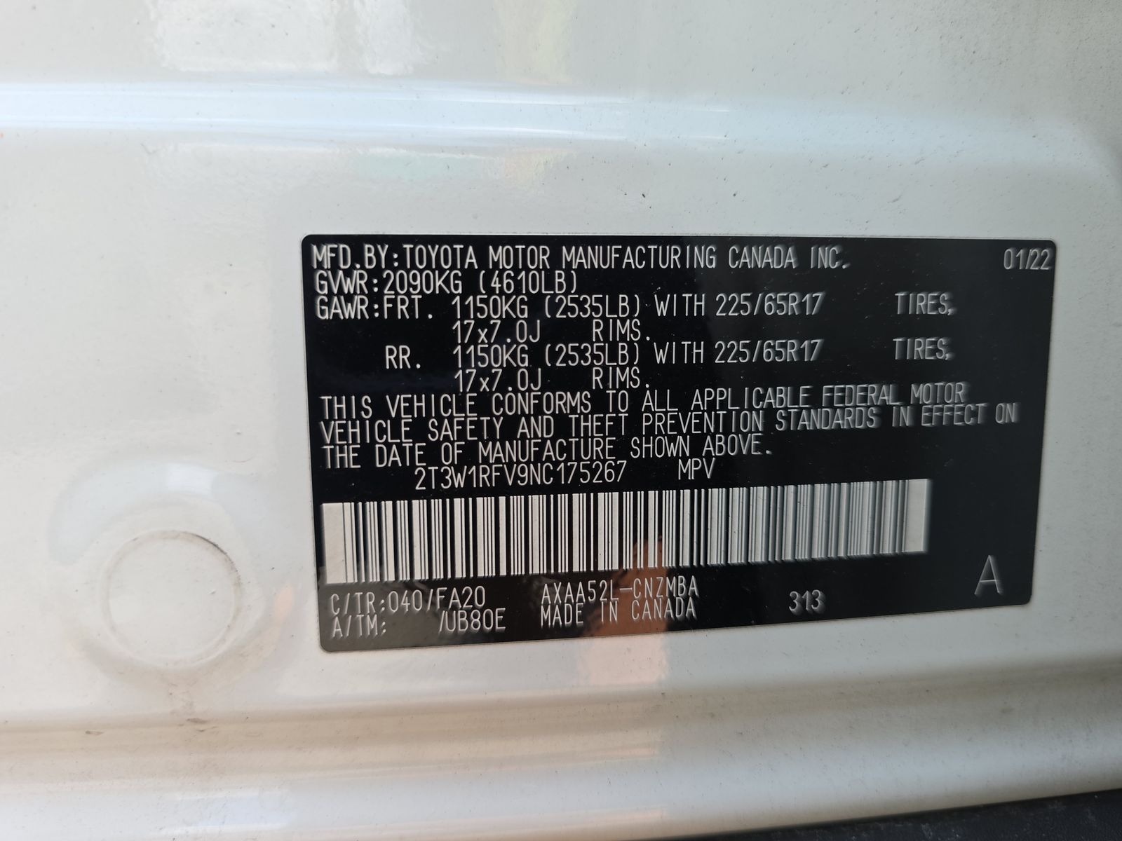 2022 Toyota RAV4 XLE FWD
