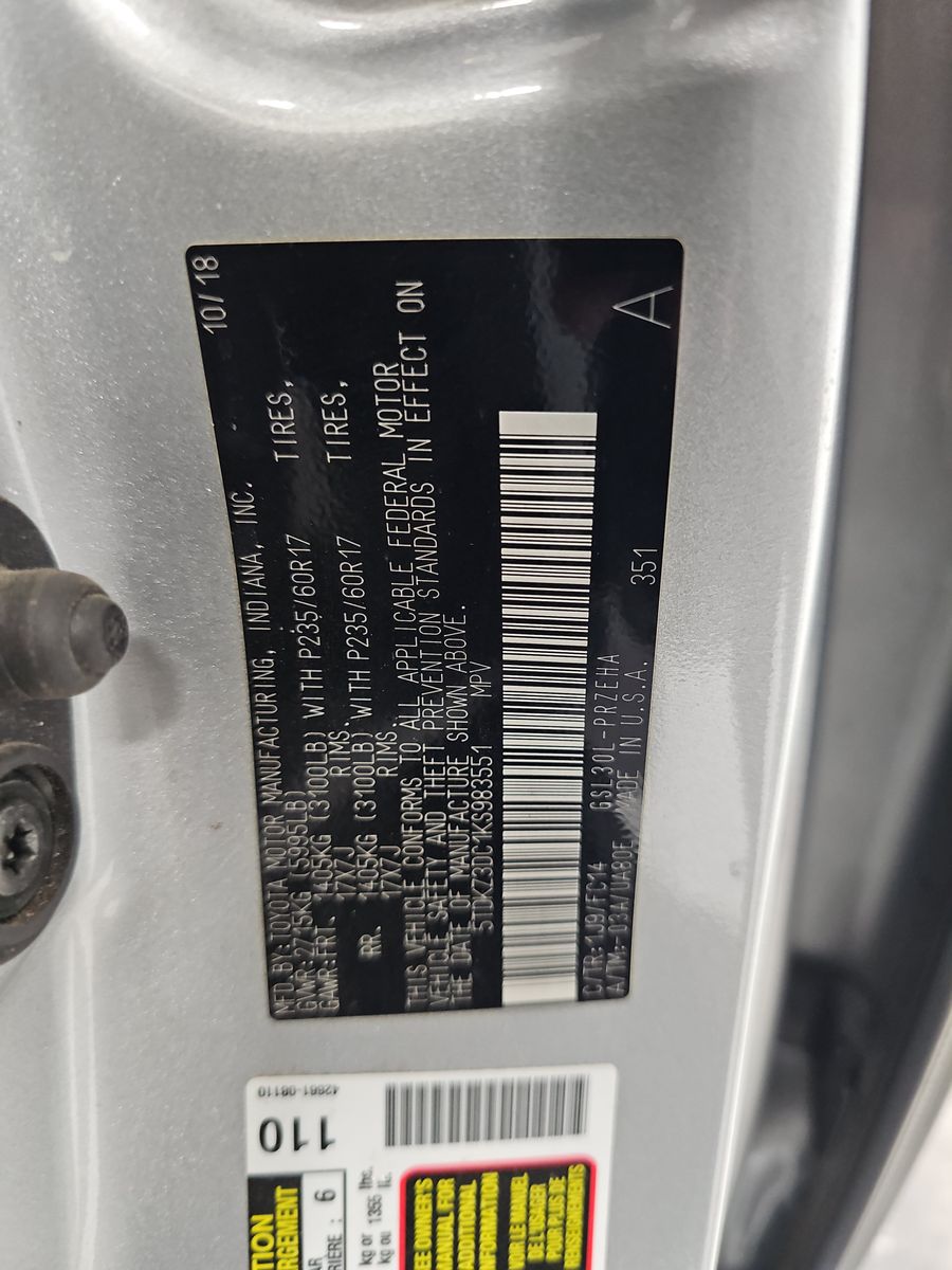 2019 Toyota Sienna LE FWD