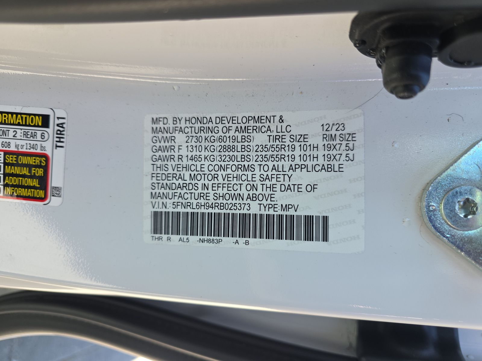 2024 Honda Odyssey Elite FWD