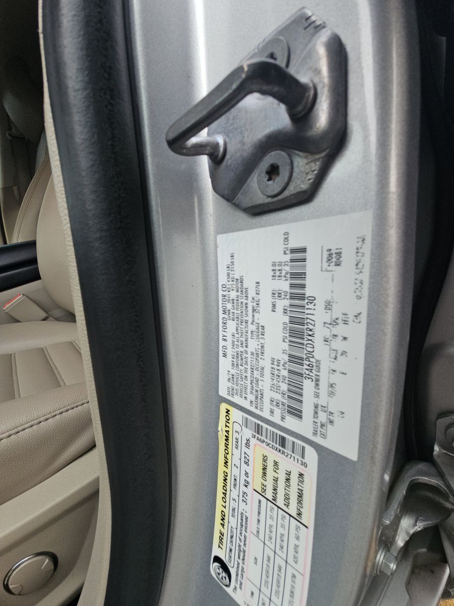 2019 Ford Fusion SEL FWD