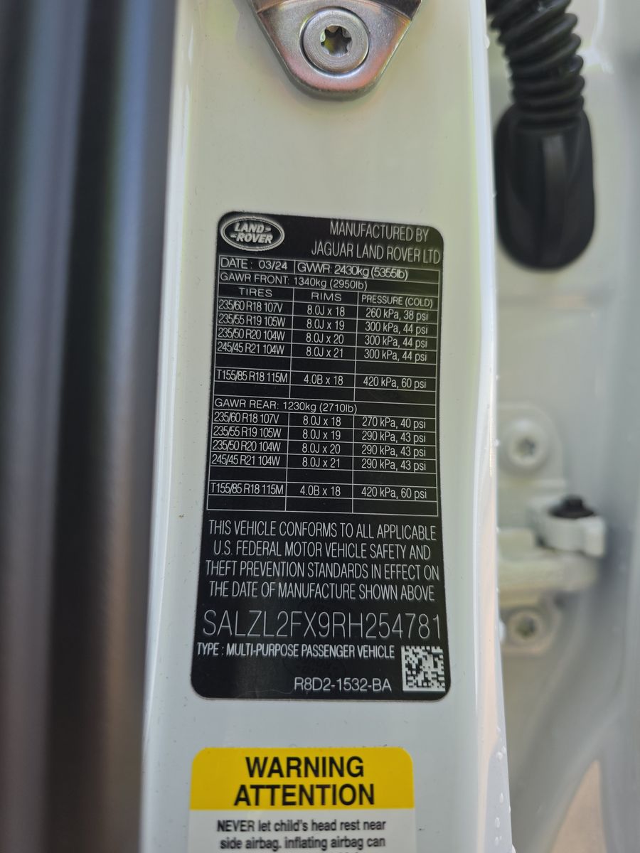 2024 Land Rover Range Rover Evoque Dynamic SE AWD