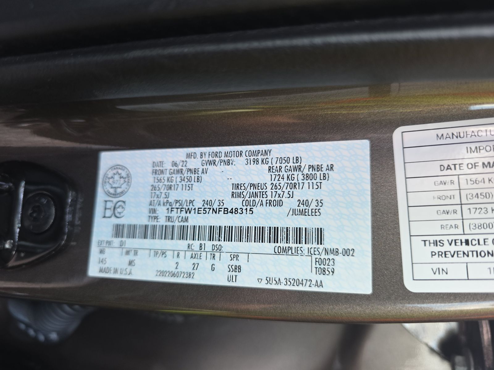 2022 Ford F-150 XLT AWD