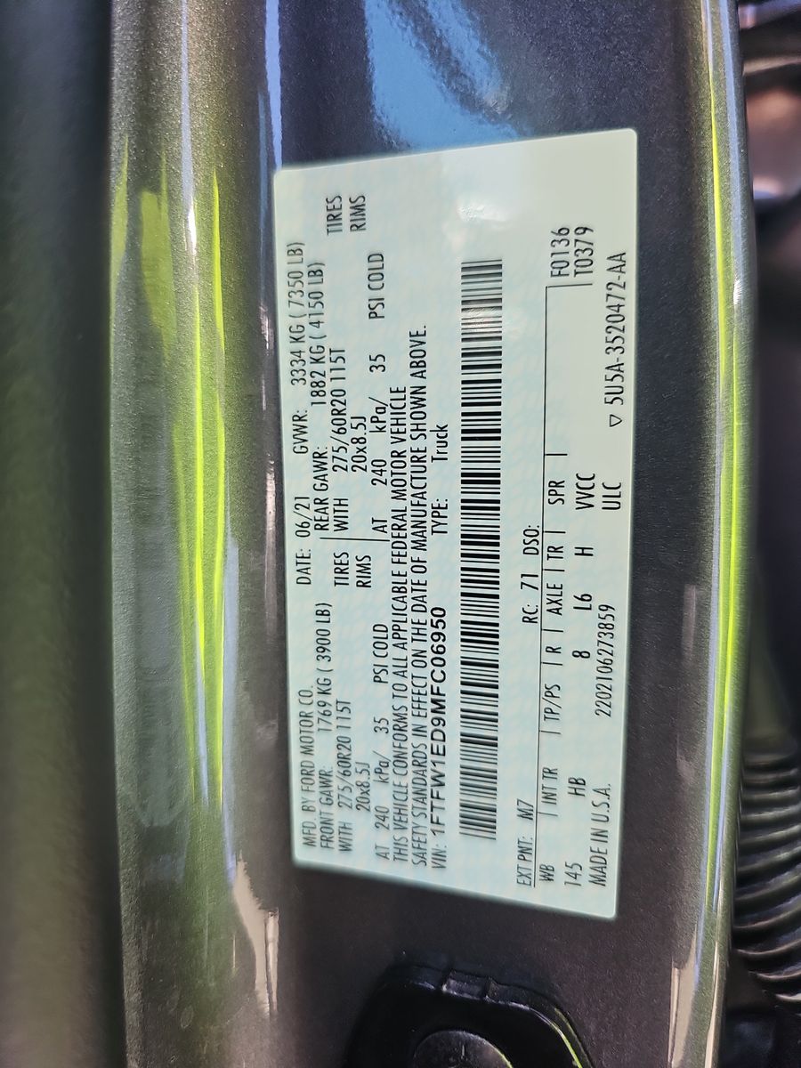 2021 Ford F-150 Hybrid Lariat AWD