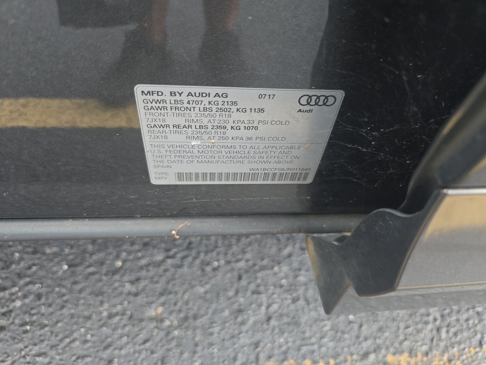 2018 Audi Q3 2.0T Sport Premium FWD