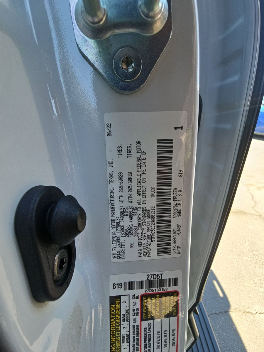 2022 Toyota Tundra Hybrid Platinum AWD