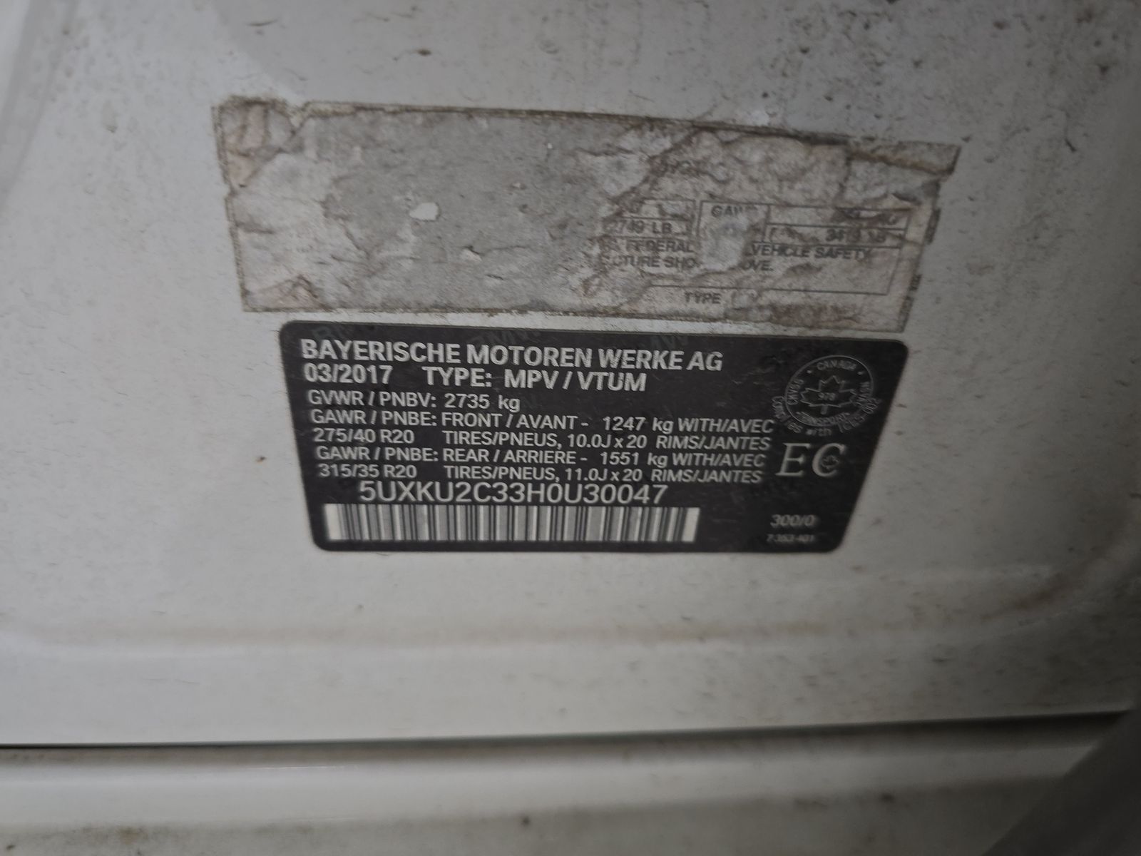 2017 BMW X6 xDrive35i AWD