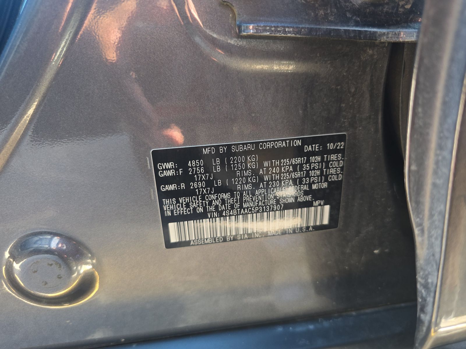 2023 Subaru Outback Base AWD