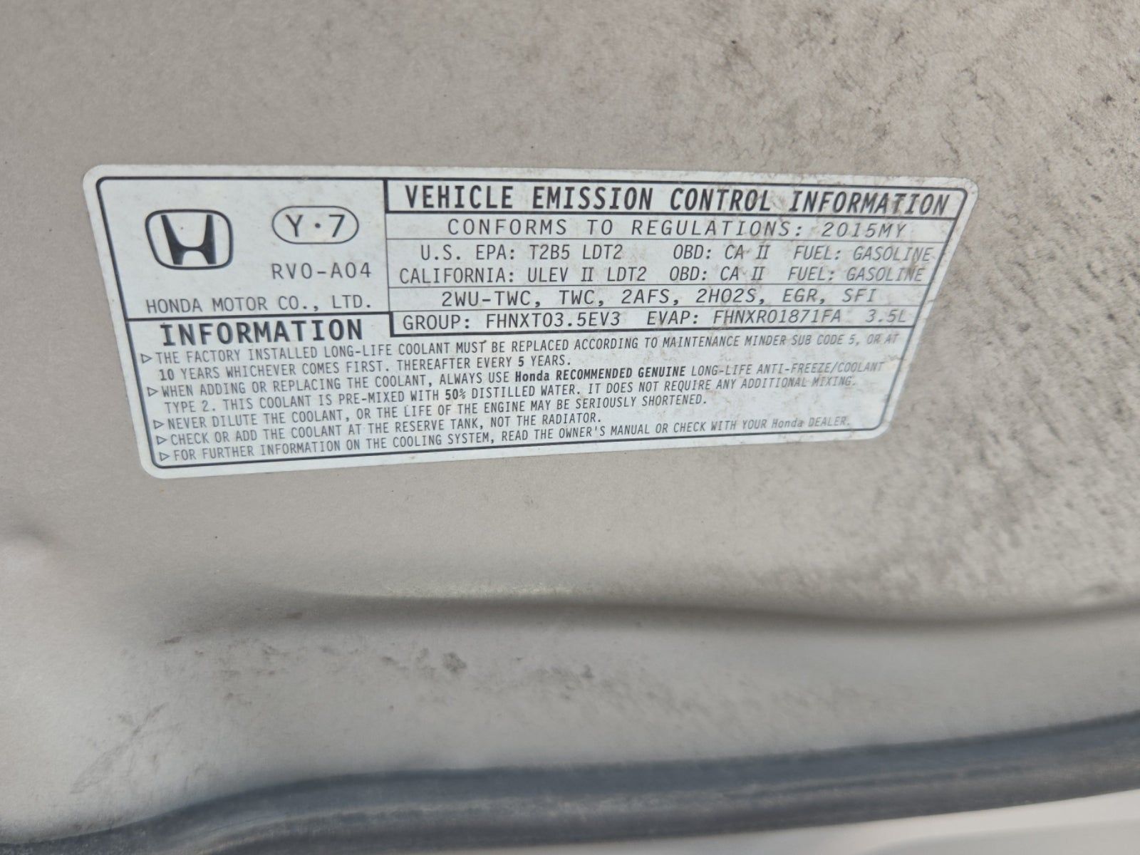 2015 Honda Odyssey EX-L FWD