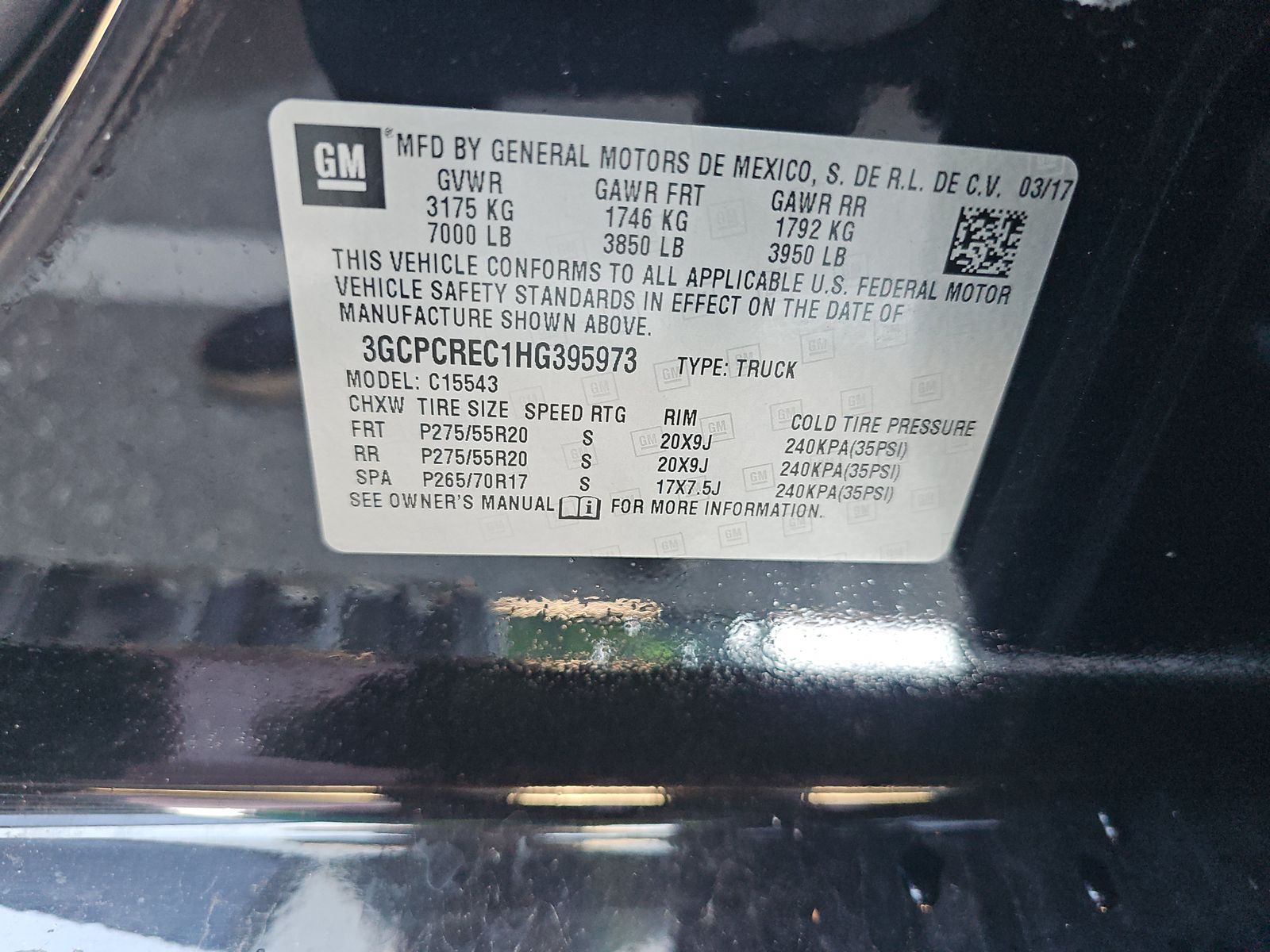 2017 Chevrolet Silverado 1500 LT RWD