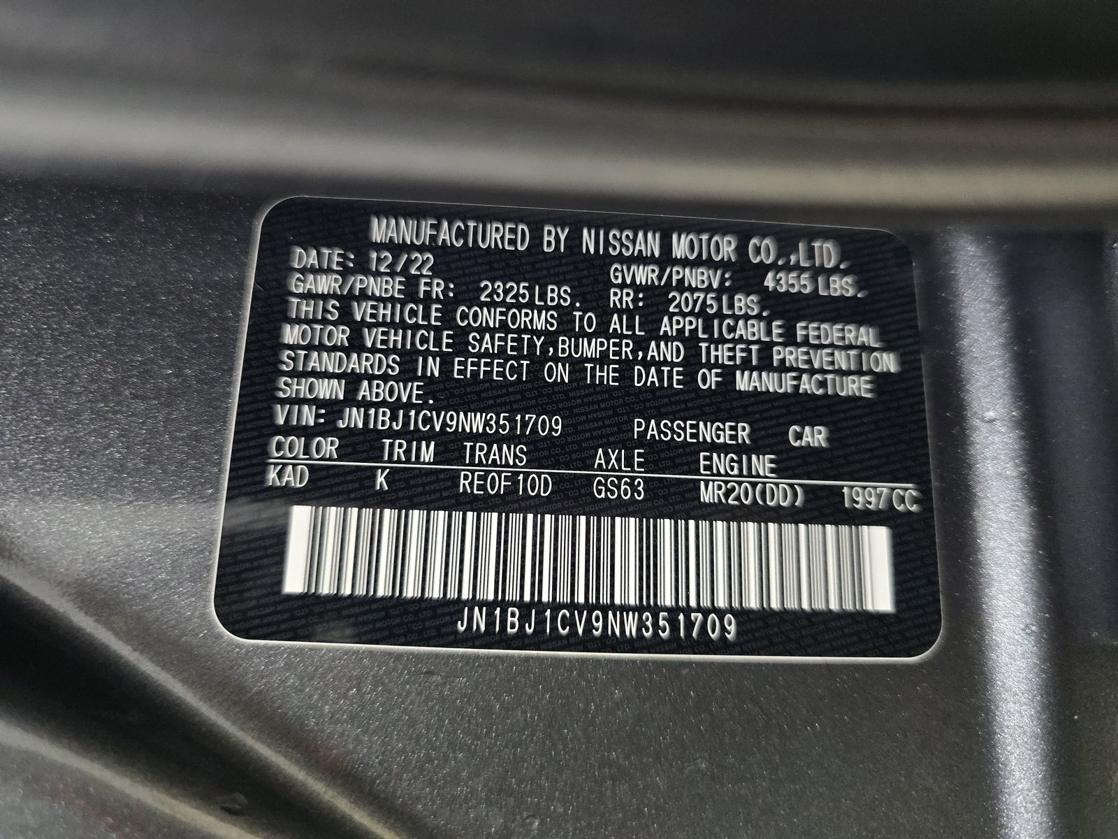 2022 Nissan Rogue Sport SL FWD