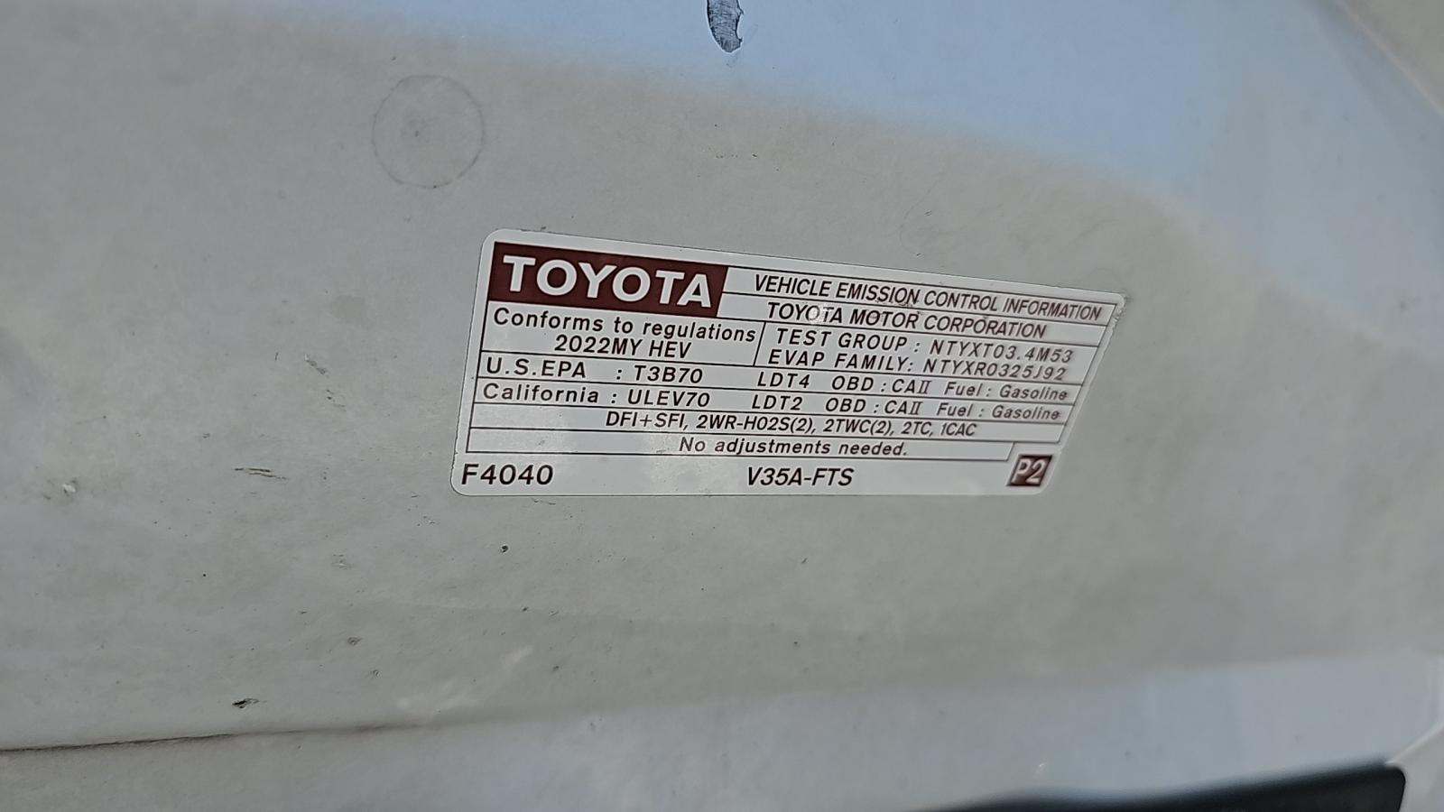 2022 Toyota Tundra Hybrid Platinum AWD