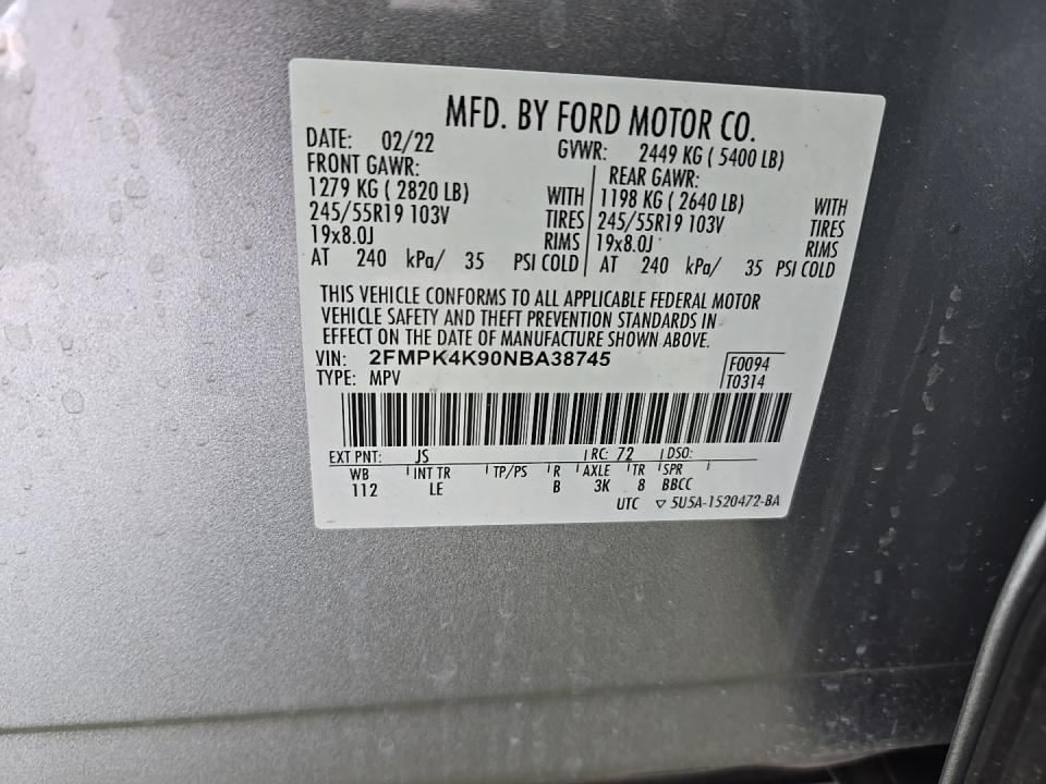 2022 Ford Edge Titanium AWD