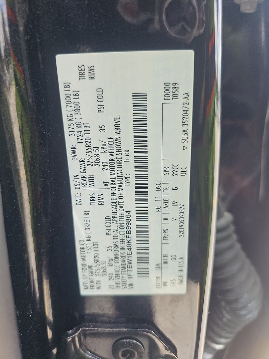 2019 Ford F-150 XL AWD