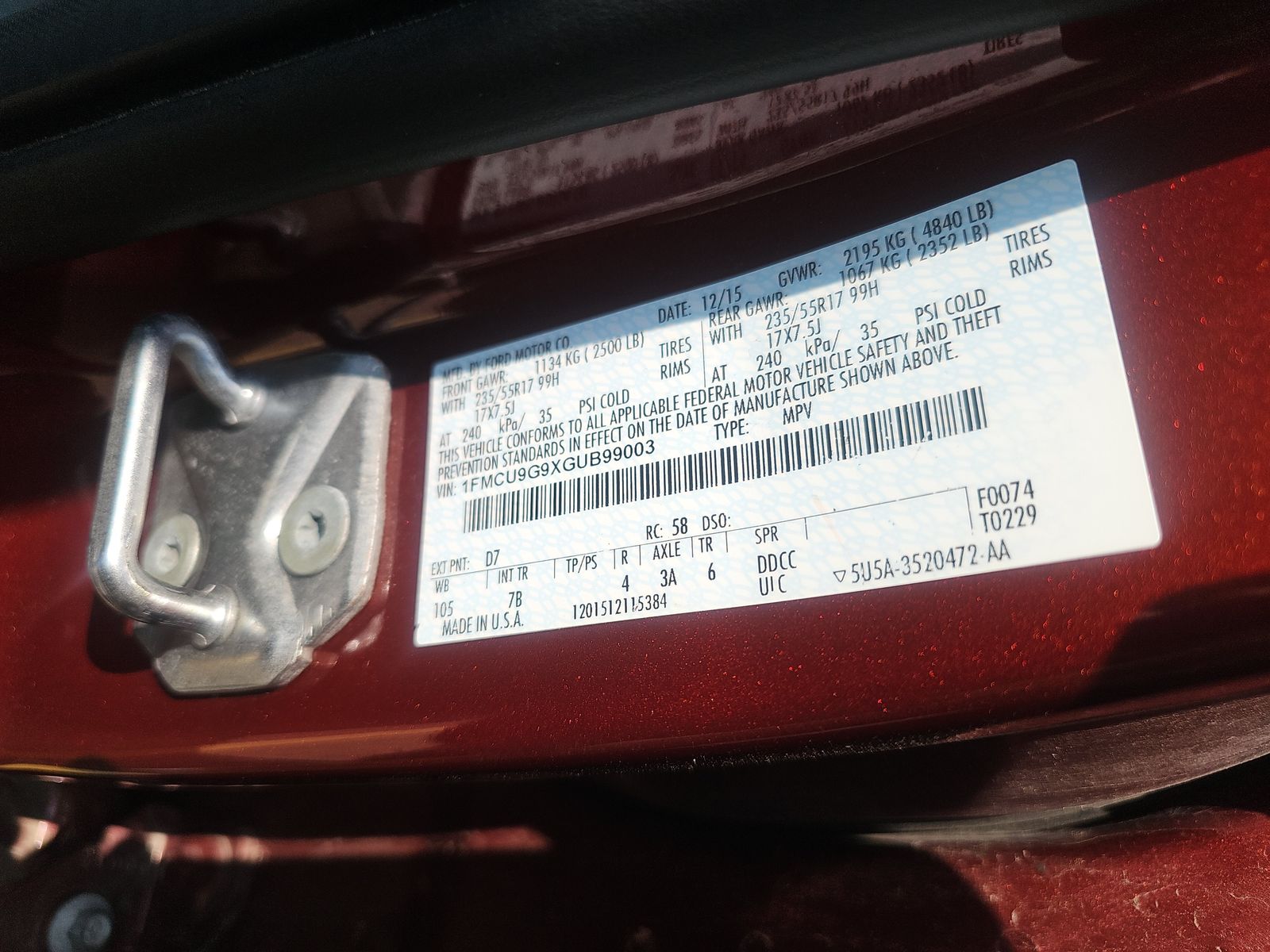 2016 Ford Escape SE AWD