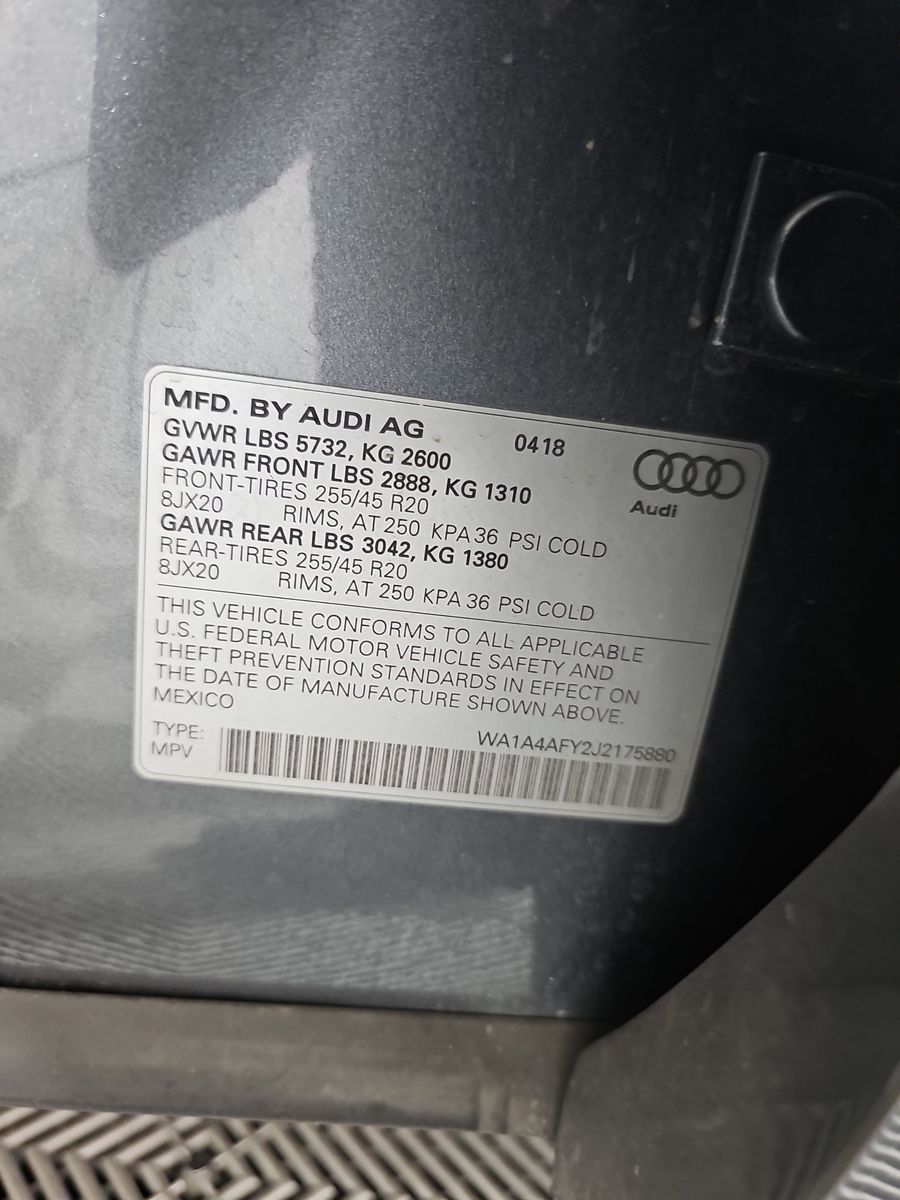 2018 Audi SQ5 Premium Plus AWD