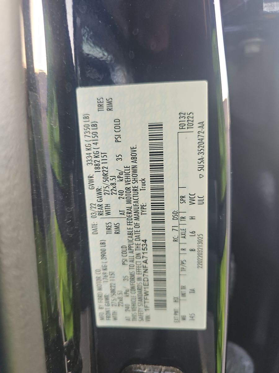 2022 Ford F-150 Hybrid Limited AWD