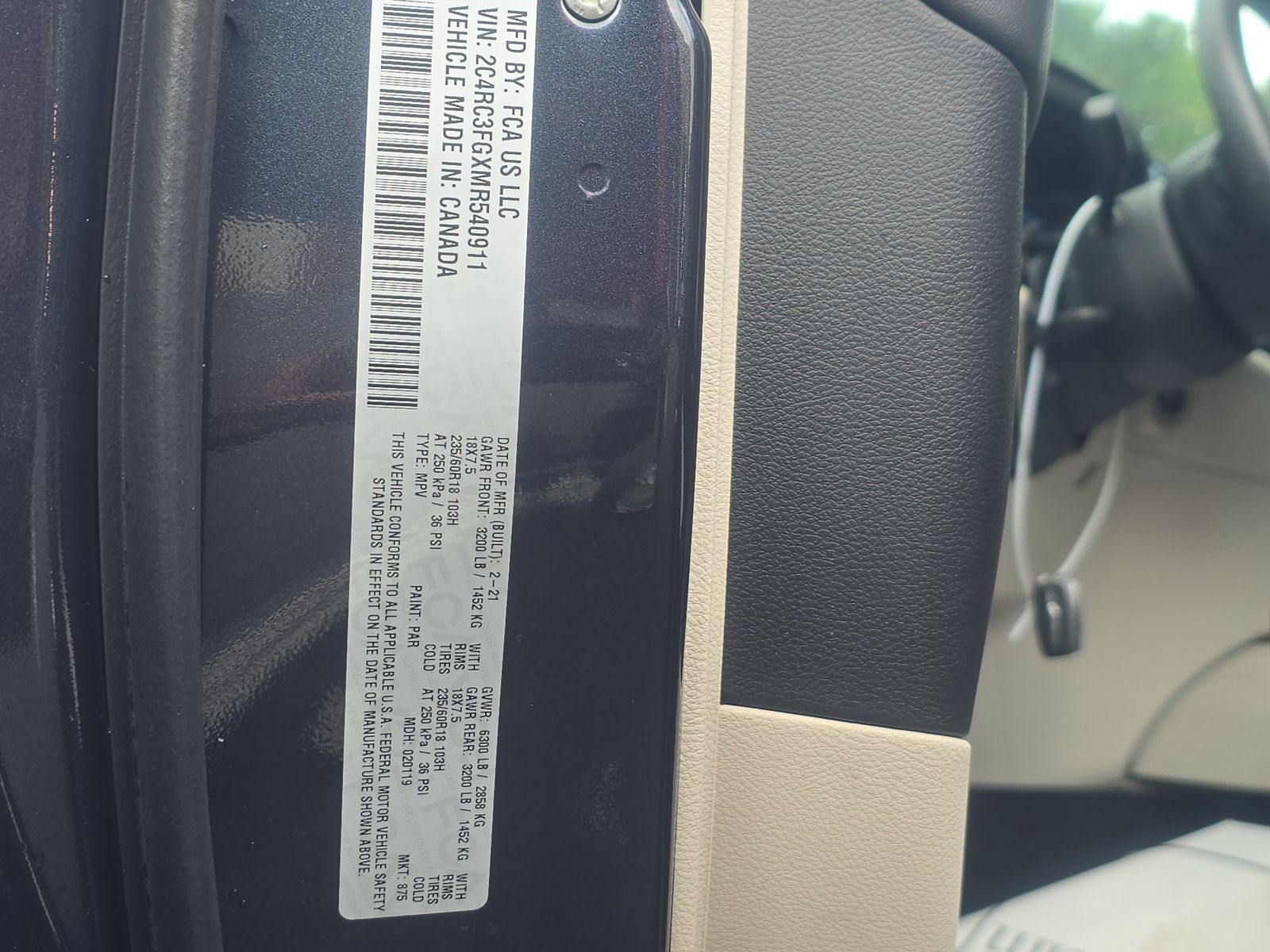 2021 Chrysler Pacifica Touring AWD