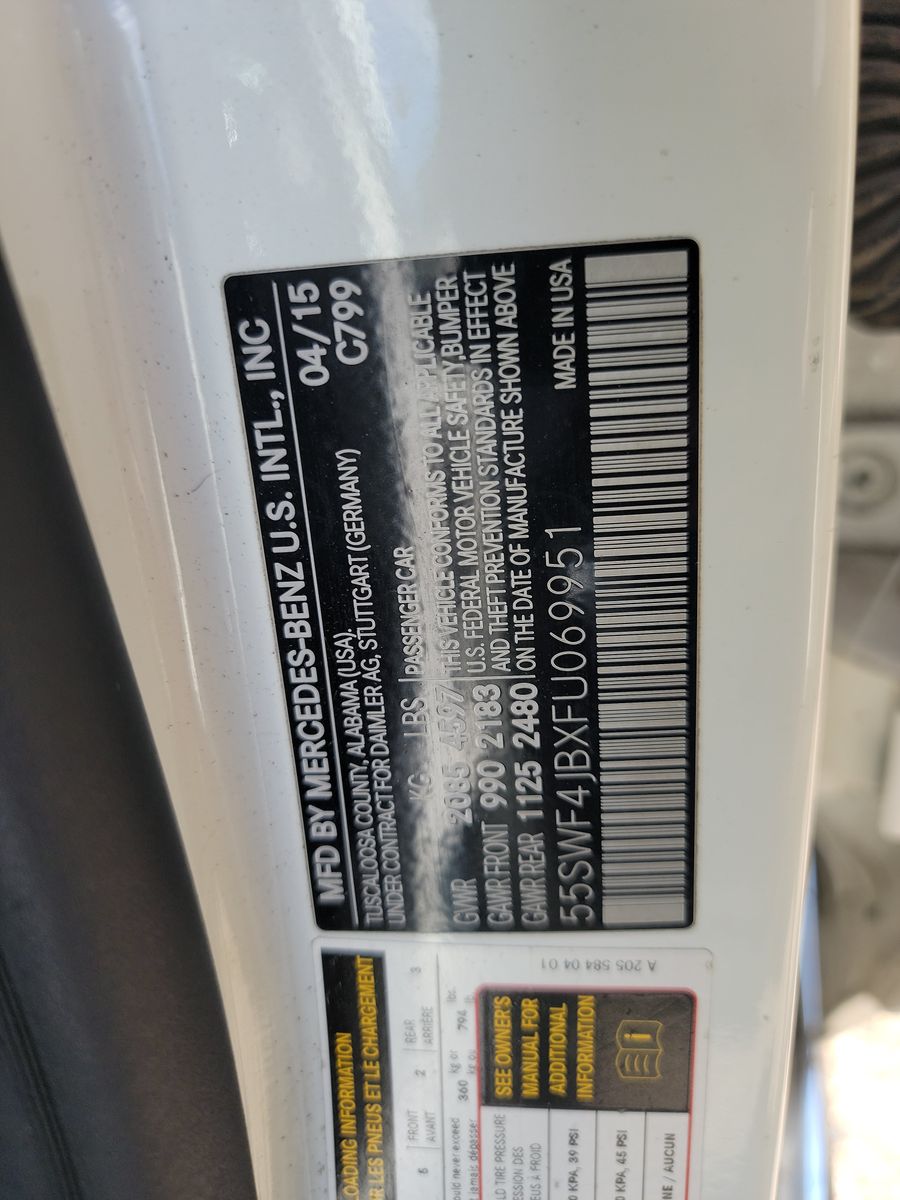 2015 Mercedes-Benz C-Class C 300 RWD