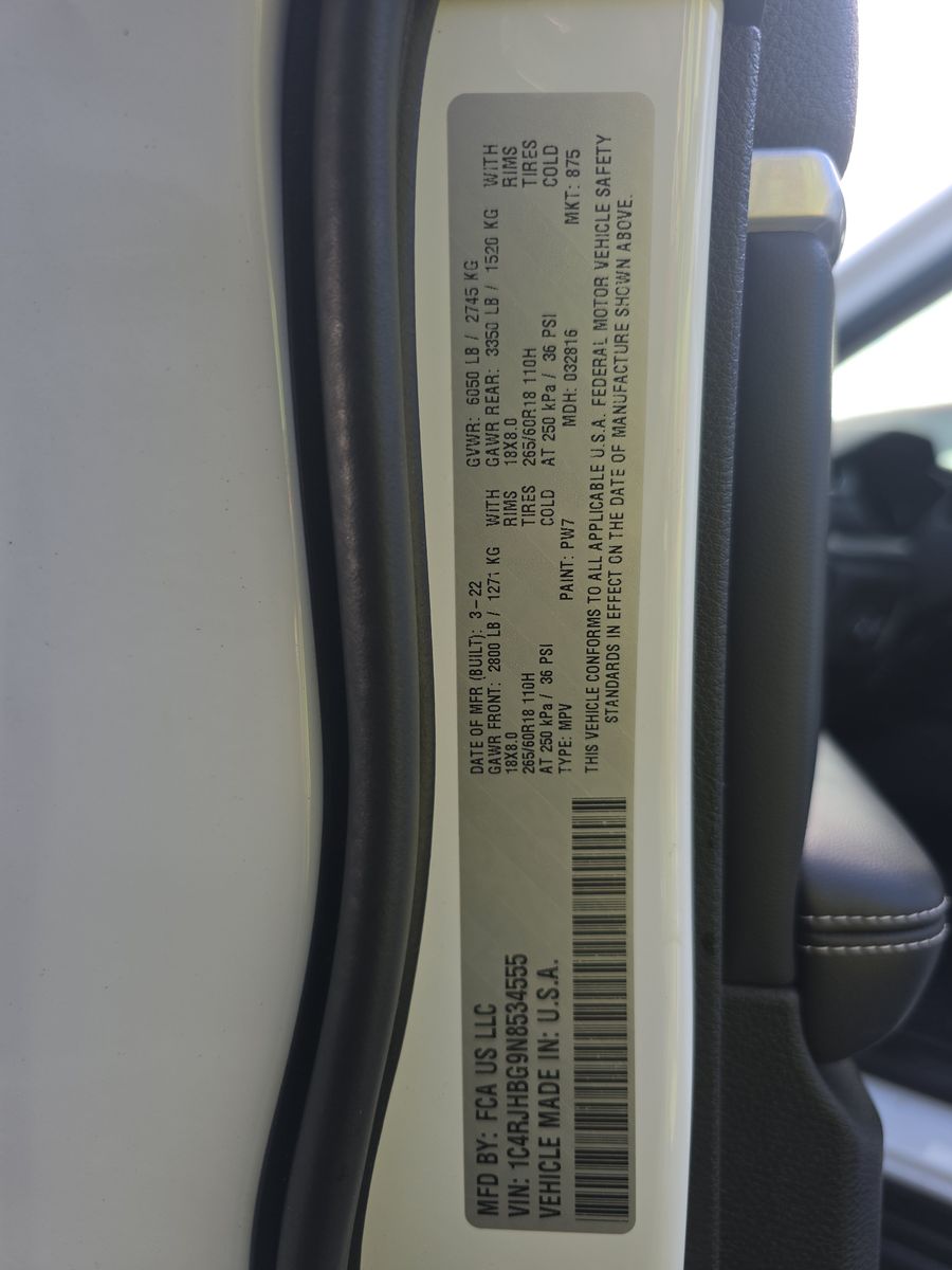 2022 Jeep Grand Cherokee Limited AWD