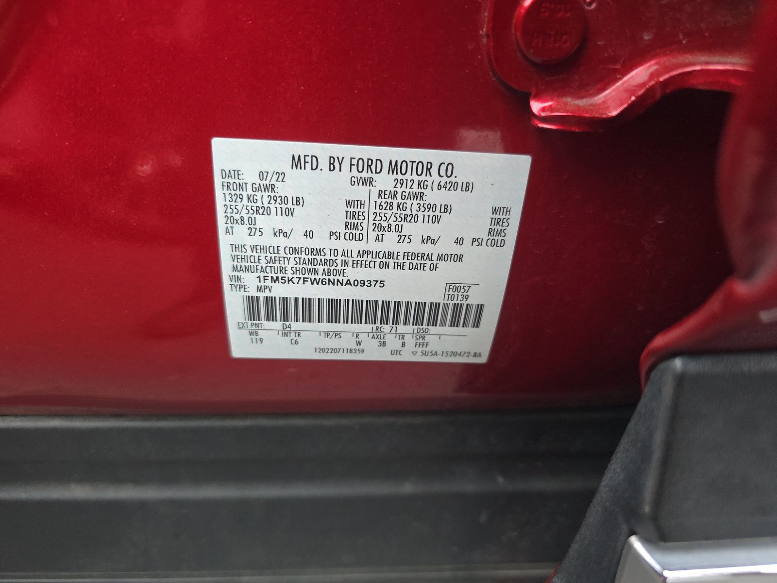 2022 Ford Explorer Hybrid Limited FWD