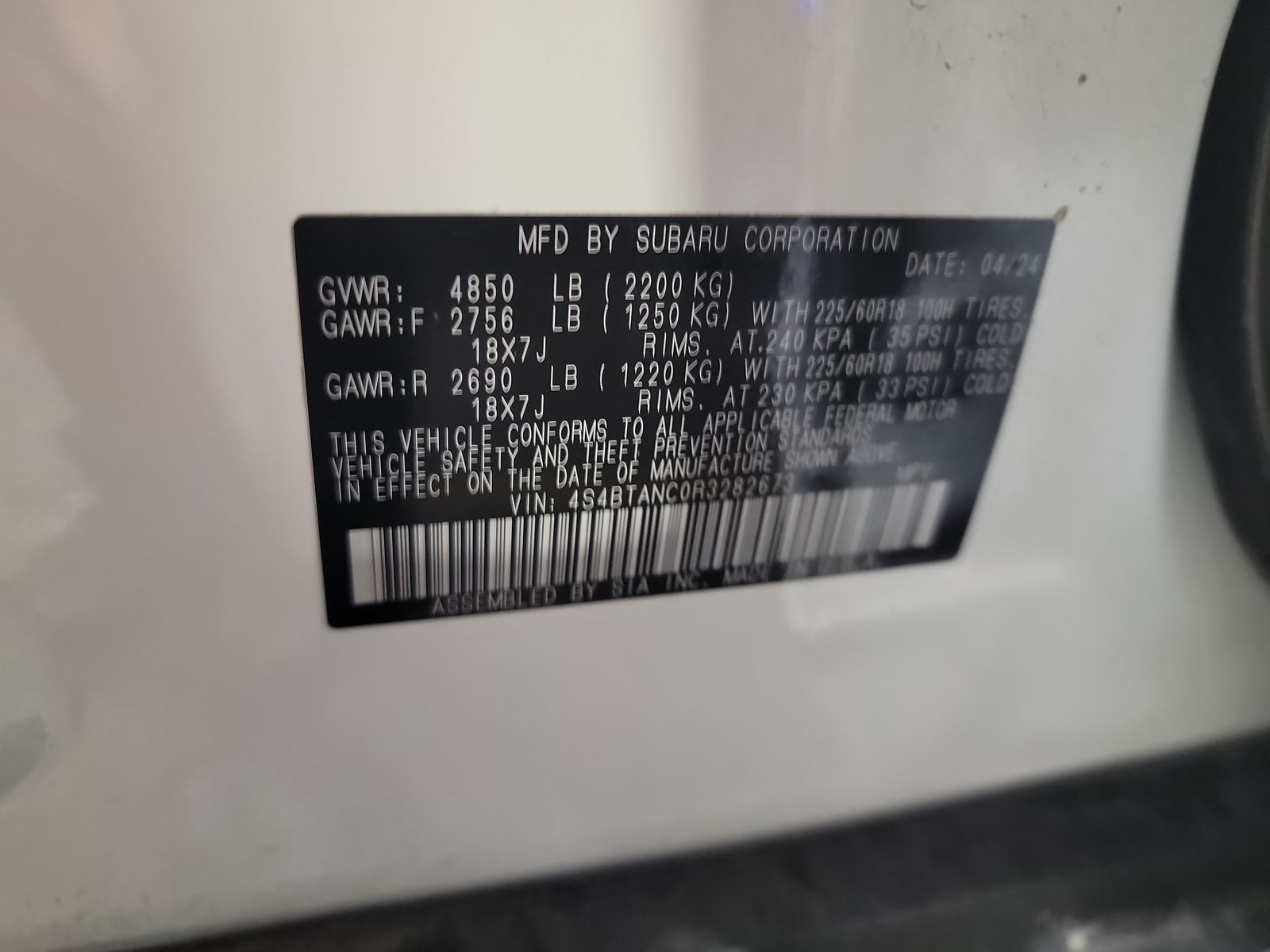 2024 Subaru Outback Limited AWD
