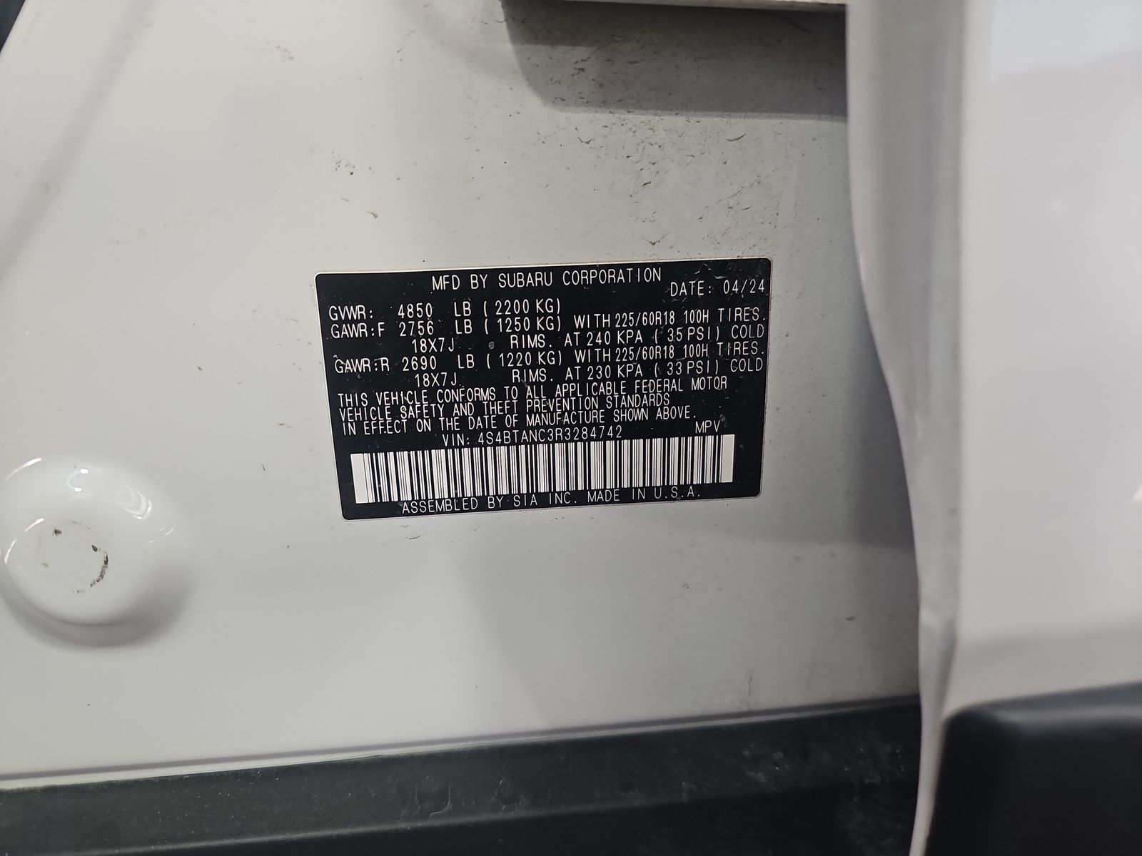2024 Subaru Outback Limited AWD