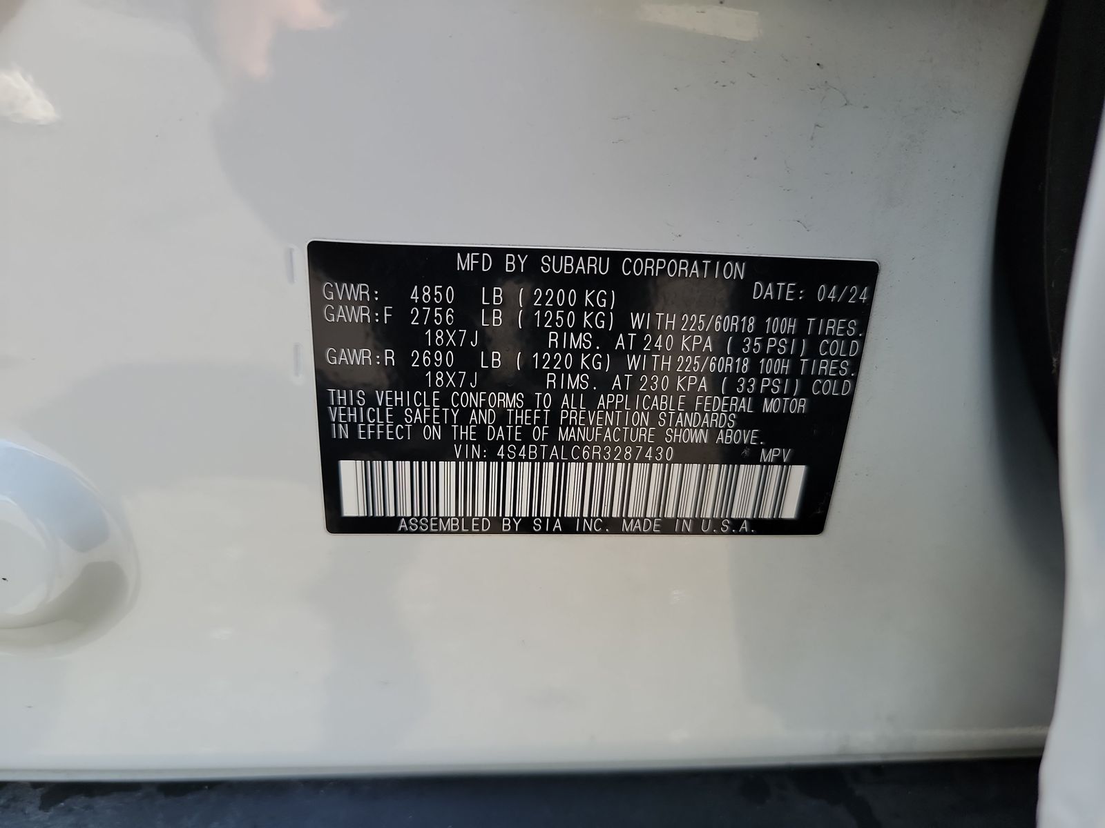 2024 Subaru Outback Onyx Edition AWD