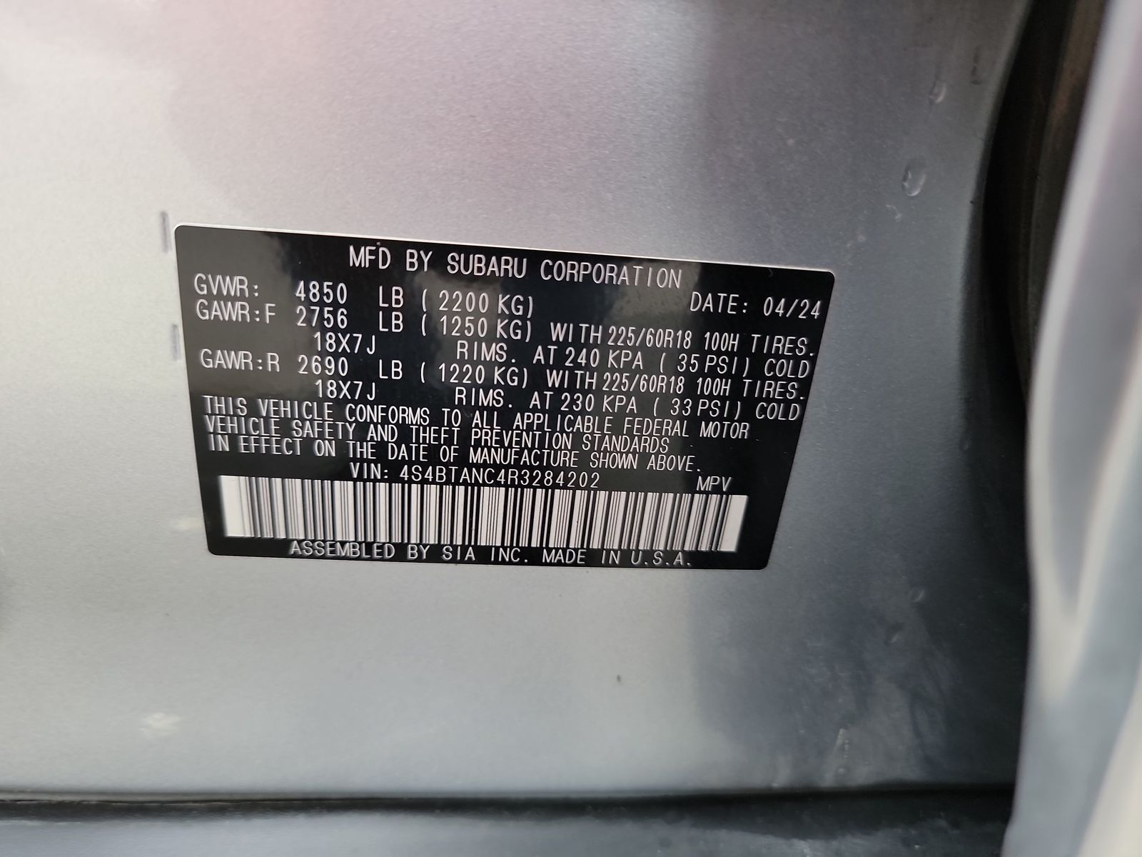 2024 Subaru Outback Limited AWD